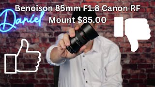 85 Benoison Canon RF 85mm F1 8 Lens Deal Or No Deal [upl. by Oralla997]