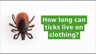 How Long Can Ticks Live on Clothing [upl. by Henricks]