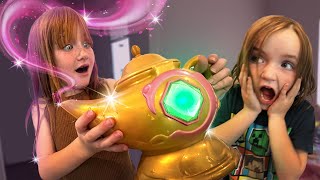 MAGiC LAMP real life OBBY Basement challenge with Adley Niko and Friends for magical roblox pets [upl. by Alehc354]