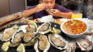 TALABA SPICY SAWSAWAN PRITONG GALUNGGONG quotSPICY OYSTERSquot Filipino Food Mukbang [upl. by Kaylee740]