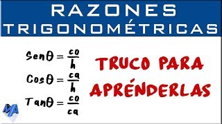 Trucos para memorizar las razones trigonométricas [upl. by Ateloiv]