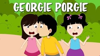 Georgie Porgie Pudding And Pie  Nursery Rhyme With Lyrics  English Rhymes For Kids [upl. by Ayoj]