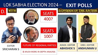 Lok Sabha Exit Poll 2024  EXIT POLL 2024 Live Updates Lok Sabha Election 2024  All Exit Polls [upl. by Atekram]