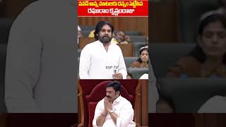 Deputy CM pawankalyan Great Words About Raghu Rama krishna Raju  Ap Assembly Live  SSP TV [upl. by Enelkcaj839]