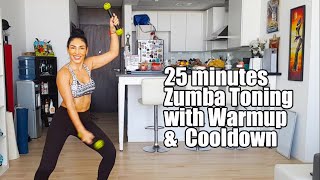 25 minutes Zumba Toning with Warmup and Cool down [upl. by Sachs574]