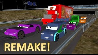 Tuner Cars and Sleepy Mack  Sketchup Animation [upl. by Eimmot]