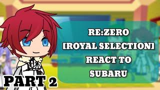 Re Zero Royal selection React to Subaru Part 2 [upl. by Samuelson]