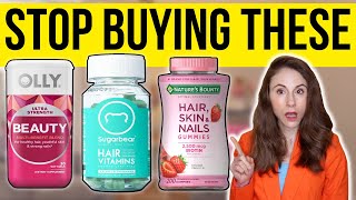 THE TRUTH ABOUT HAIR SKIN AND NAIL VITAMINS  Dermatologist [upl. by Nitsirt]