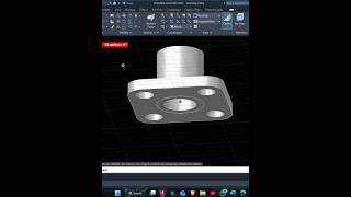 AUTOCAD 3D basic modeling for practice work 12 shorts [upl. by Hulbert]