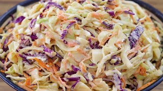 Coleslaw Recipe  How to Make Coleslaw Salad [upl. by Hayley]