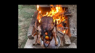 2 nights debris village camp and spit roast duck [upl. by Cassaundra]