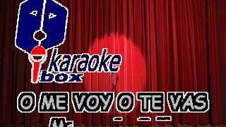 O Me Voy O Te Vas  Marco Antonio Solis KARAOKE [upl. by Croft403]