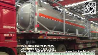 ISO TANK 20ft  30ft  40ft chemical liquid tank conatiner wwwtruckinchinacom [upl. by Philbin]