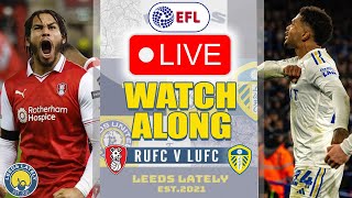 ROTHERHAM UNITED VS LEEDS UNITED LIVE ACTION WITH ANALYSIS [upl. by Tiraj]