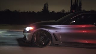 2018 Infiniti Q60 Red Sport Bolt Ons 93 vs 2015 Mercedes C63 AMG 507 Edition Bolt Ons E85 [upl. by Ecertak90]