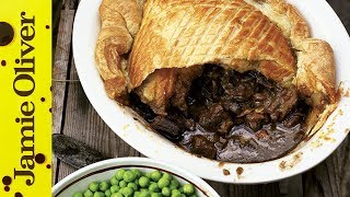 Steak amp Guinness Pie  Jamie at Home [upl. by Mihalco435]