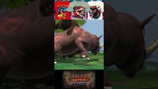 Arctodus simus VS Woolly Rhinoceros pong1977 dinosaurshorts [upl. by Tatiana]