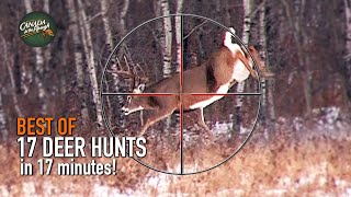 17 Deer Hunts in 17 Minutes ULTIMATE Deer Hunting Compilation  BEST OF [upl. by Dorison120]