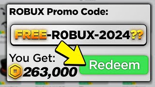 This SECRET Promo Code Gives FREE ROBUX 2024 [upl. by Darrow912]