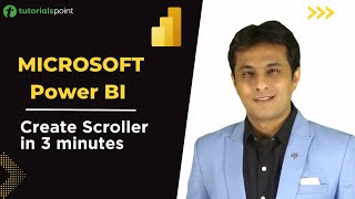 Microsoft Power BI  Create Scroller in 3 Minutes  Visual in Power BI  Tutorialspoint [upl. by Fraase]