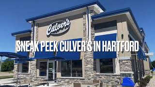 Sneak peek inside new Culver’s in Hartford WI [upl. by Ehcadroj29]