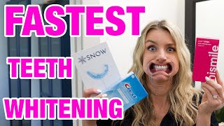 Best Teeth Whitening Product for IMMEDIATE Results HiSmile vs Snow vs Crest [upl. by Atsed319]