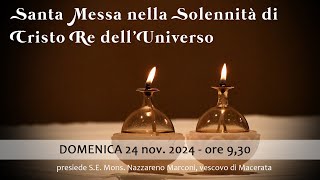 DOMENICA 24 NOV  S MESSA nella solennità di Cristo Re A RINGRAZIAMENTO DI 25 ANNI DI FONDAZIONE [upl. by Royd84]