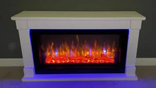 Suncrest Bradbury Ambience Electric Fireplace Suite [upl. by Nrubyar566]