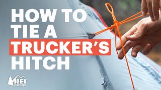 How to Tie a Truckers Hitch [upl. by Lezti]