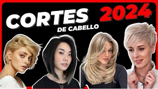 Cortes de PELO ✂️ para MUJER 2024 💇 Tendencia FEMENINA CABELLO 👀 CORTO MEDIANO Y LARGO👇 30 40 50 [upl. by Liz645]