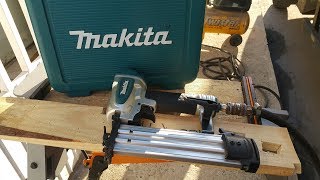 Pinador Pneumatico Makita AF505  Review e Teste [upl. by Eberhard]