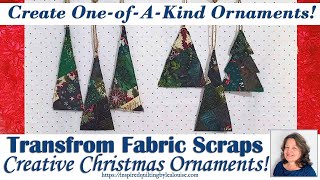 🎄✂️ Transform Scraps into Creative Quilted Ornaments  Lea Louise Quilts Tutorial [upl. by Alrad]