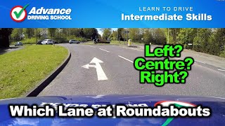 Which Lane At Roundabouts  Learn to drive Intermediate skills [upl. by Sydel187]