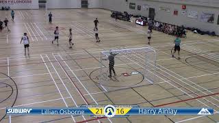 Tier I Boys Semifinal  Lillian Osborne vs Harry Ainlay  ASAA 2019 Team Handball Provincials [upl. by Anaul]