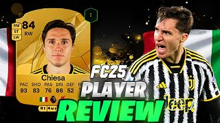 🔥 THIS CARD IS AMAZING 🔥 84 GOLD CHIESA PLAYER REVIEW [upl. by Anirrak]