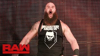 Braun Strowman is rehired Raw Jan 15 2018 [upl. by Meraree585]