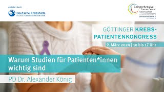 Krebspatientenkongress  Warum Studien für Patienteninnen wichtig sind [upl. by Ised855]