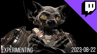 3D Character Sculpting  Marco Plouffes Twitch Stream of 20230822  Experimenting [upl. by Mert159]