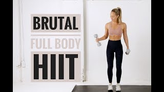 20 Minute  FULL BODY HIIT Workout With Weights [upl. by Cynar]