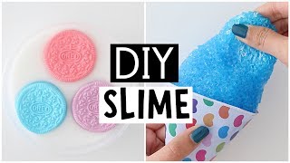 MAKING 4 AMAZING DIY SLIMES  Satisfying NO GLUE Slime Recipes [upl. by Auvil]