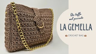 BORSA UNCINETTO quotLa GEMELLAquot ma di chi Scoprilo nel tutorial 😉 momiscrochet crochet [upl. by Essyle279]