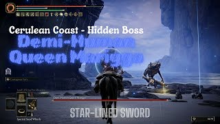 DemiHuman Queen Marigga Hidden Boss  Cerulean Coast  Elden Ring DLC [upl. by Eigla]