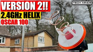 24 GHz Dual Feed Helix Antenna For QO100 VERSION 2 [upl. by Maltz]