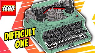 Mindblowing LEGO Typewriter 21327  Speed Build [upl. by Yellehs]