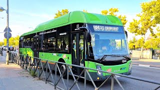 Bus interurbano Leganés línea 485 Av Europa  Zarzaquemada  Av Gran Bretaña  CC Parquesur [upl. by Akkimat]