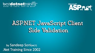 ASPNET JavaScript Client Side Validation [upl. by Nnaeirelav790]