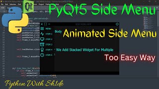 PyQt5 The Easiest Way To Make Side Menus With Animation [upl. by Rue802]