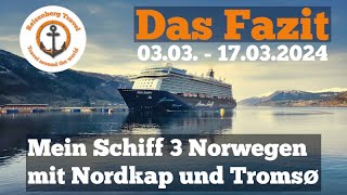 NORWEGEN MIT MEINSCHIFF 3  UNSER FAZIT [upl. by Bertasi239]