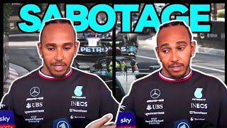 Lewis Hamilton Implies Sabotage In Cryptic Monaco F1 interview [upl. by Aihcsrop700]