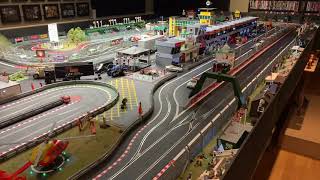 Thatchers Raceway  Giant Digital Scalextric Set  Jadlam Racing Models [upl. by Ackley]